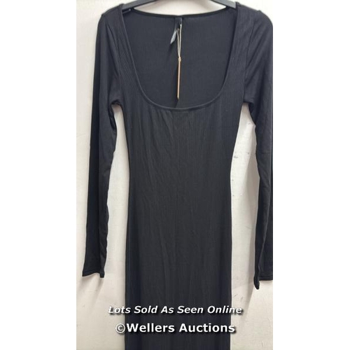 8022 - SKIMS SOFT LOUNGE SOFT LOUNGE RIB DRESS / SIZE S / BLACK / MINIMAL SIGNS OF USE / RRP: �88 / T17