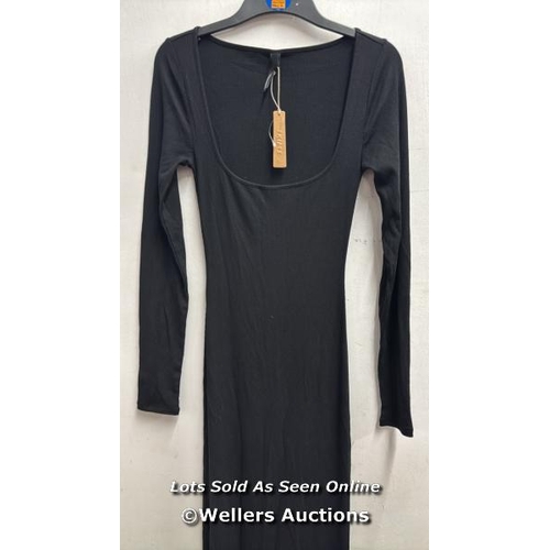 8028 - SKIMS SOFT LOUNGE SOFT LOUNGE RIB DRESS / SIZE S / BLACK / MINIMAL SIGNS OF USE / RRP: �88 / T17