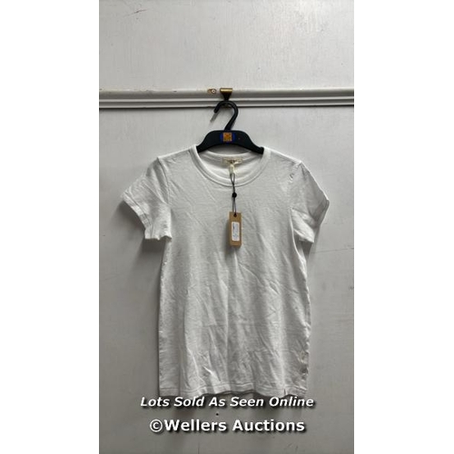 8067 - RAG & BONE AUTOREP RAG THE TEE SHORT SLEEVE TEE / SIZE XS / WHITE / RRP: �90 / T17