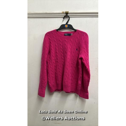 8069 - POLO RALPH LAUREN P SOR JULIANNA CASHMR LONG SLEEVE PULLOVER / SIZE L / RRP: �44 / T17