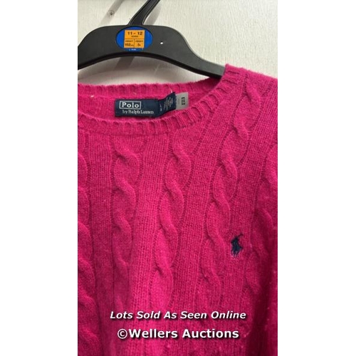 8069 - POLO RALPH LAUREN P SOR JULIANNA CASHMR LONG SLEEVE PULLOVER / SIZE L / RRP: �44 / T17