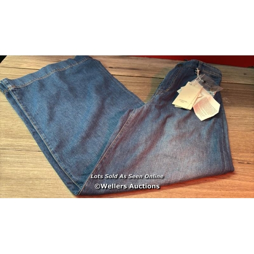 8070 - WEEKEND MAX MARA P VEGA DENIM TROUSER 10 NAVY 002 / SIZE 10 / APPEARS NEW WITH TAGS / T17