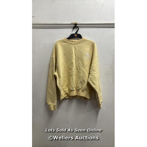 8071 - ADANOLA P VACATION RELAXED SWEATSHIRT S BUTTER YELLOW / SIZE S / APPEARS NEW / RRP: �57 / T17