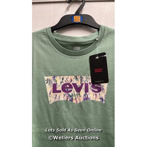 8076 - LEVIS M THE PERFECT TEE GREENS M WATERCOLOUR / SIZE M / RRP: 27 / T18