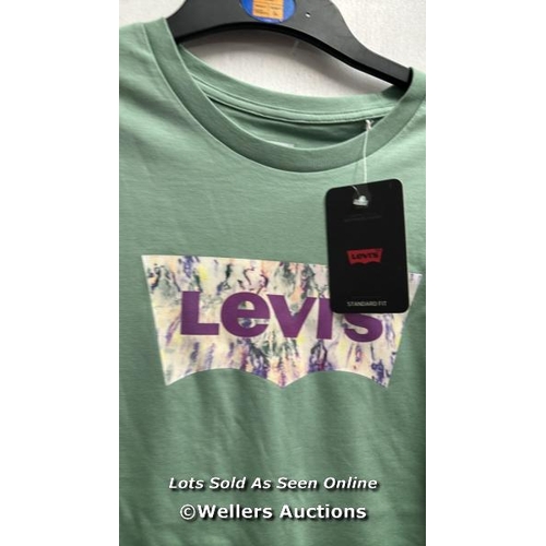 8077 - LEVIS M THE PERFECT TEE GREENS M WATERCOLOUR / SIZE M / RRP: 27 / T18