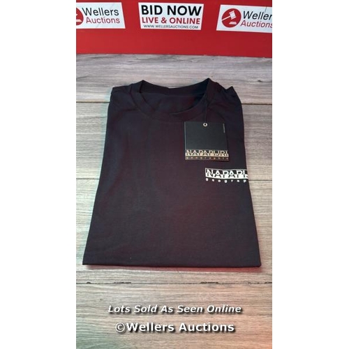 8091 - NAPAPIJRI TEE SHORT SLEEVE COTTON TELEMARK BACK CLASSIC LOGO / SIZE L / APPEARS NEW WITH TAGS / RRP:... 