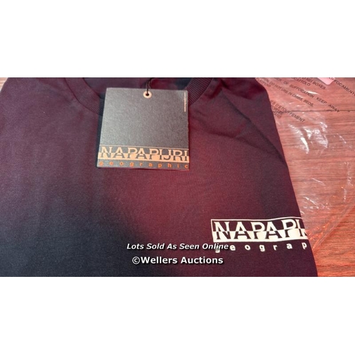 8093 - NAPAPIJRI TEE SHORT SLEEVE COTTON TELEMARK BACK CLASSIC LOGO / SIZE L / APPEARS NEW WITH TAGS / RRP:... 