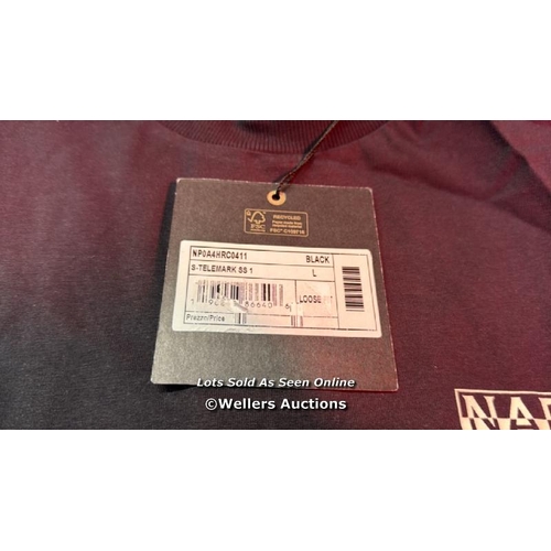 8093 - NAPAPIJRI TEE SHORT SLEEVE COTTON TELEMARK BACK CLASSIC LOGO / SIZE L / APPEARS NEW WITH TAGS / RRP:... 