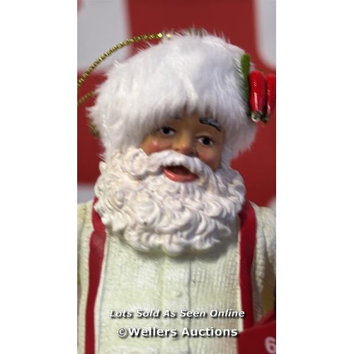 8105 - KURT.S.ADLER COCA-COLA SANTA / APPEARS NEW, SEE IMAGES / G17