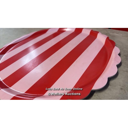 8106 - MERI MERI RED & PINK TRAY / NEW / RRP: 55 / G17