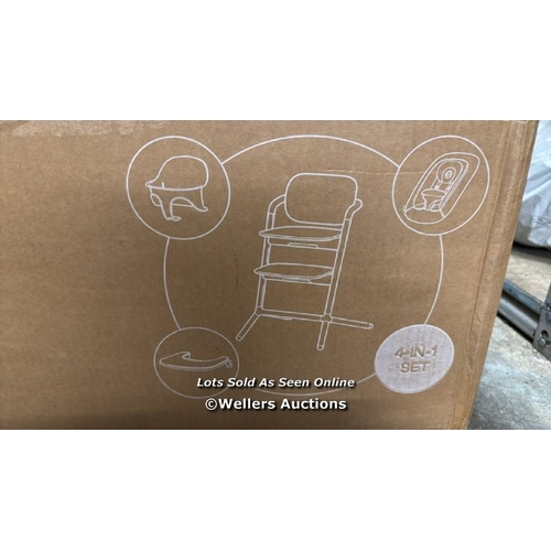 8164 - CYBEX GOLD LEMO 4-IN-1 CHAIR SET / PEARL PIN / NEW , OPEN BOX / A22