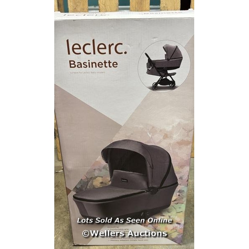 8179 - LECLERC BABY INFLUENCER BASSINET / GREY MELANGE / NEW / RRP: 269  / W3