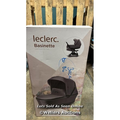 8180 - LECLERC BABY INFLUENCER BASSINET / GREY MELANGE / NEW / RRP: 269  / W3