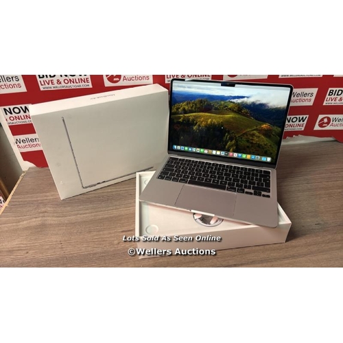 8432 - APPLE MACBOOK AIR 13.6 MXCT3B/A M3 512GB 8C/10G   / APPEARS NEW OPEN BOX, IN VERY GOOD COSMETIC COND... 