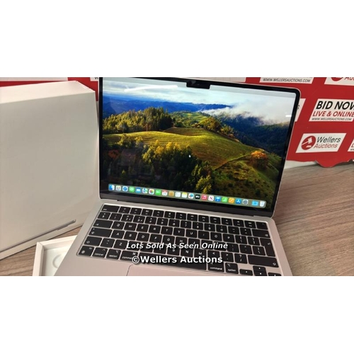 8432 - APPLE MACBOOK AIR 13.6 MXCT3B/A M3 512GB 8C/10G   / APPEARS NEW OPEN BOX, IN VERY GOOD COSMETIC COND... 