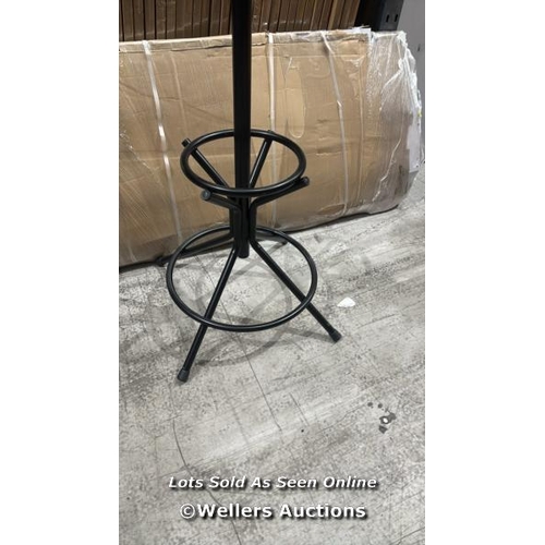 9014 - BLACK HAT AND COAT STAND H 1820MM / APPEARS NEW