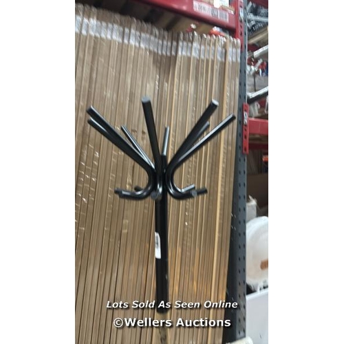 9014 - BLACK HAT AND COAT STAND H 1820MM / APPEARS NEW