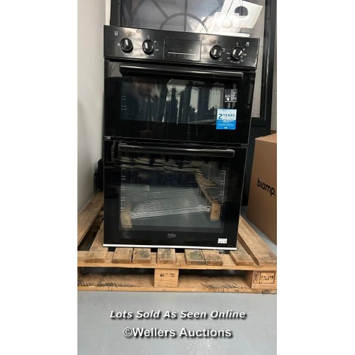 1 - Beko double oven/grill M-BBDF22300B / 90cm Built-In Double Fan Oven featuring stylish Touch Controls... 