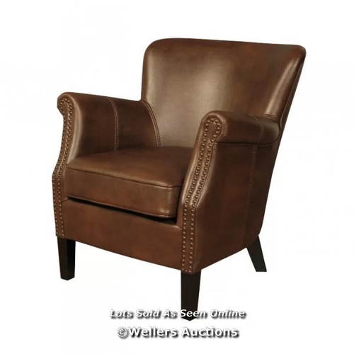 8804 - RRP: 249.99 - THREE POSTS PUTTNEY ARMCHAIR / COLOUR: TAN / PLEASE NOTE - INTERNET STOCK IMAGE USED F... 