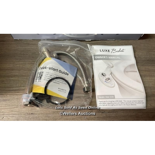 5057 - LUXE BIDET NEO 120 WHITE BIDETNEO120SWW BIDET, 17 X 10 X 3 INCHES / APPEARS NEW - SEE IMAGES / APPEA... 