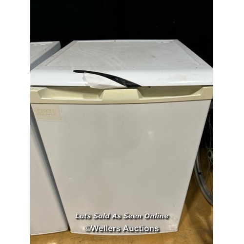 11 - Three Beko undercounter fridges / Buyer will be responsible for removal, located in the large hall /... 