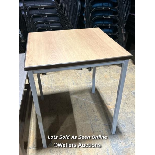 29 - Three assorted tables / Buyer will be responsible for removal, located in the large hall / Lot Locat... 