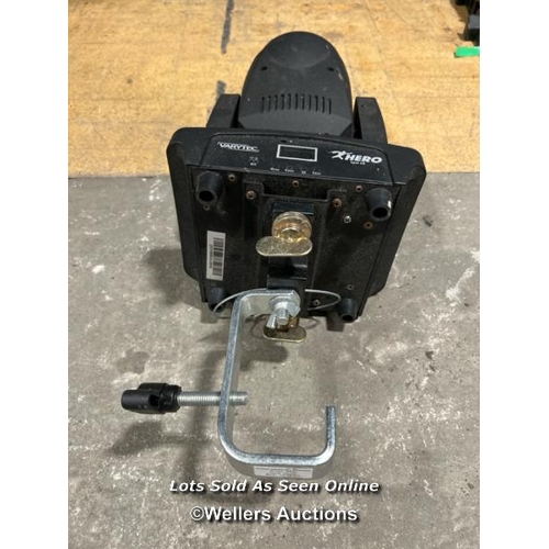 62 - Varytec Hero Spot 60 LED spotlight with moving head / Buyer will be responsible for removal, located... 