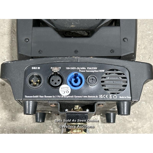 62 - Varytec Hero Spot 60 LED spotlight with moving head / Buyer will be responsible for removal, located... 