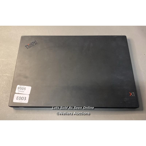 9505 - LENOVO LAPTOP THINKPAD 20QD00KSUK / 16GB RAM / I5-8265U@1.60 GHZ / 256GB HD / WINDOW 11