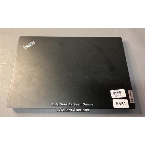 9509 - LENOVO THINKPAD 20TA000DUK / 16GB RAM / I7-1165 G7@2.80 GHZ / 512GB HD / WINDOW 11