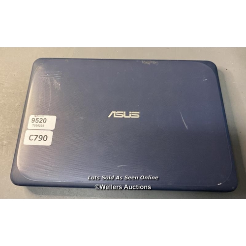 9520 - ASUS LAPTOP 64GB HD / INTEL CELERON N3350@1.1GHZ / 4GB RAM / WINDOW 10 / APPEARS NEW - SEE IMAGES / ... 