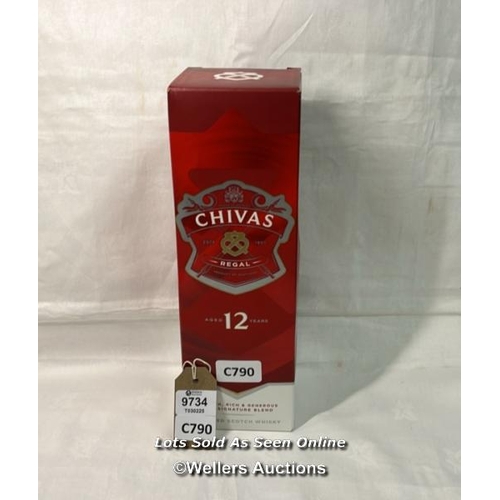 9734 - CHIVAS REGAL BLENDED SCOTCH WHISKY AGED 12 YEARS