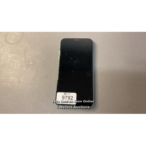 9792 - IPHONE 11  / A2221 / GREEN/64GB / IMEI-357143262819680  / I-CLOUD LOCKED