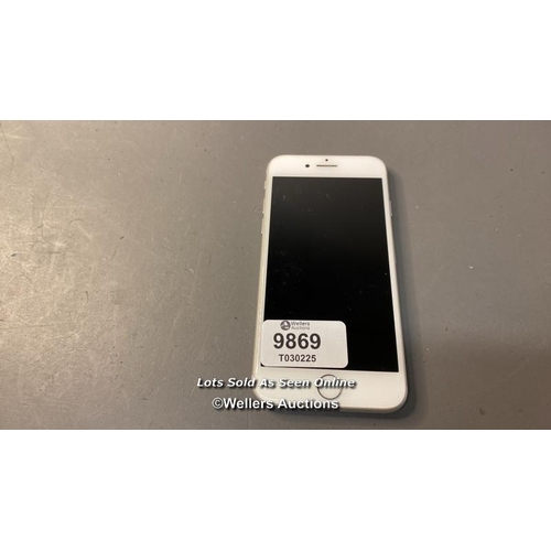 9869 - IPHONE 8 / A1905 / SILVER/64GB / IMEI-356083091870374  / I-CLOUD LOCKED