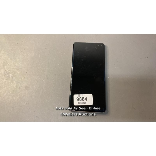 9884 - GALAXY S10+ DUAL/SM-G975F/PRISM BLACK/128GB / IMEI-354652101894152 GOOGLE ACCOUNT UNLOCKED