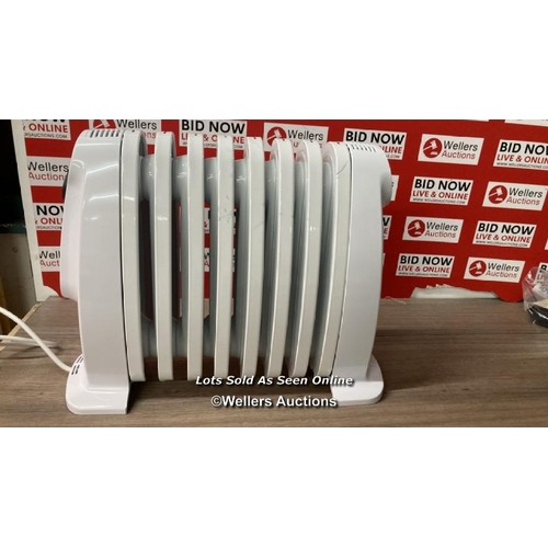 6007 - DELONGHI TRNS0808M 800W OIL FILLED SMALL RADIATOR / NO POWER / SIGNS OF USE / W3