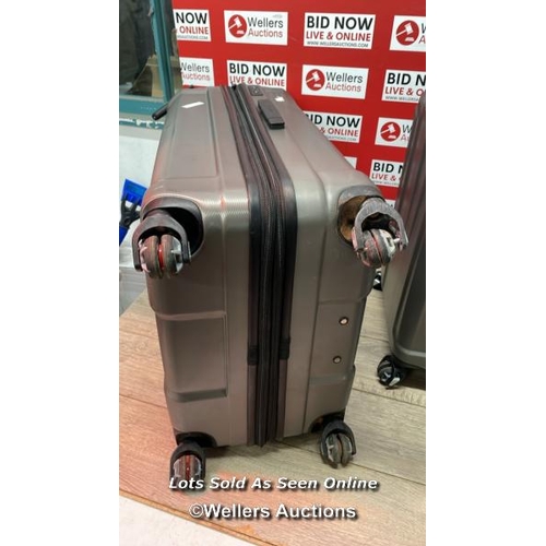 6060 - SAMSONITE ENDURE 2PC. HARDSIDE LUGGAGE SET / SIGNS OF USE / LARGE CASE HAS A DAMAGED WHEEL / P4