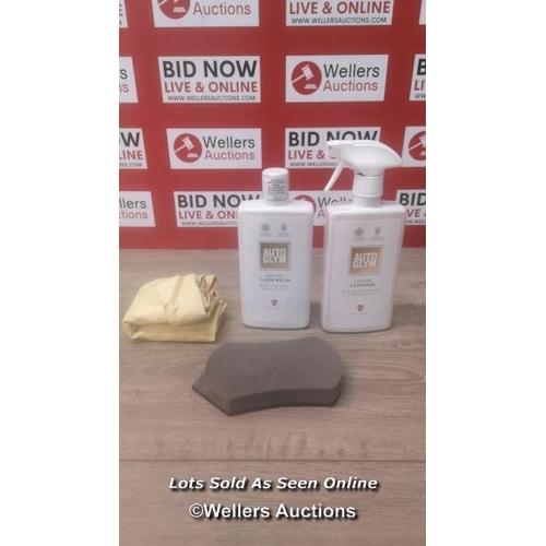 7007 - AUTOGLYM LEATHER CLEAN & PROTECT COMPLETE KIT - ULTIMATE CAR LEATHER CLEANER KIT INCLUDES 500ML LEAT... 