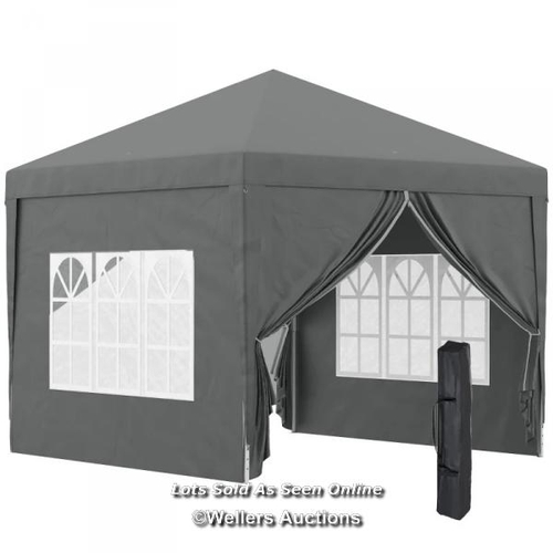 1065 - RRP: 109.99 - OUTSUNNY 3 X 3 METERS POP UP WATER RESISTANT GAZEBO WEDDING CAMPING PARTY TENT CANOPY ... 