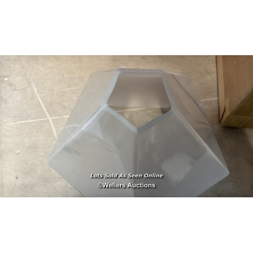 8143 - GABRIEL SCOTT HARLOW GLASS PENDANT SHADE / NEW, OPEN BOX / APPROX RRP: 4,000 WHEN WITH A COMPLETE SE... 