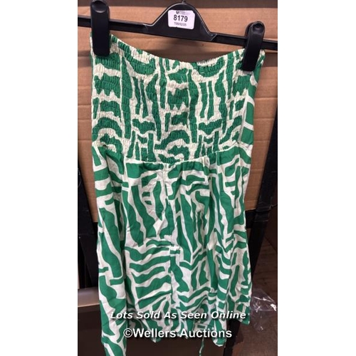 8179 - FAITHFULL THE BRAND SURRAU MINI DRESS / XL / TULLI PRINT GREEN / XL / NEW, WITHOUT TAGS / RRP: 169 /... 