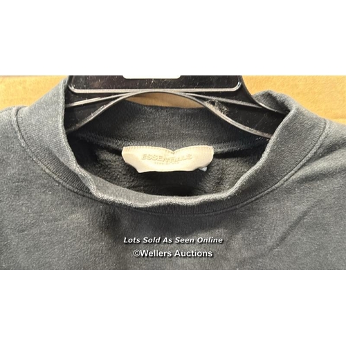 8181 - FEAR OF GOD ESSENTIALS KIDS CORE ESSENTIALS CREWNECK / 4/16 / APPEARS PRE-OWNED, SOME OF THE LETTERI... 