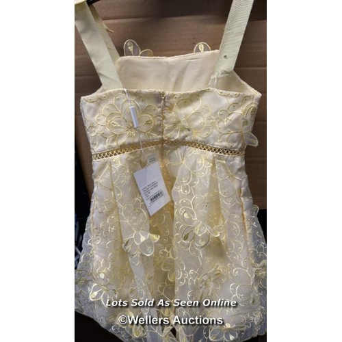 8184 - SELF-PORTRAIT KIDS 3-D LACE STRAPPY MINI DRESS / 3-4 Y / NEW WITH TAGS / DAMAGED STRAP / RRP: 185 / ... 