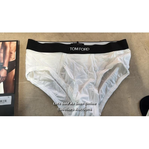 8207 - TOM FORD BRIEF COTTON STRETCH / L / WHITE / NEW / G8