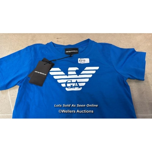 8210 - ARMANI EAGLE LOGO TSHIRT 0944 BLUETTE / 7 YRS / NEW WITH TAGS / RRP: 54.95 / G8