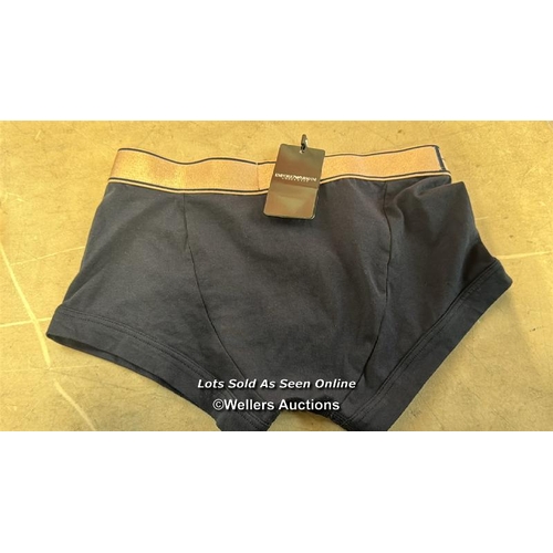 8215 - EMPORIO ARMANI TRUNK SHINY LOGO / S / NEW / G8