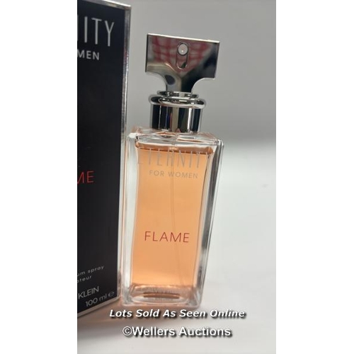 8909 - CK ETERNITY FLAME FOR WOMEN 100ML / NEW OPEN BOX