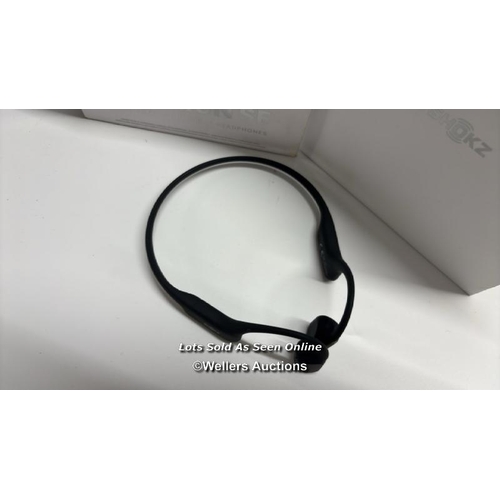 8927 - SHOKZ OPEN RUN SE BONE CONDUCTION HEADPHONES / POWERS UP / MINIMAL SIGNS OF USE / CONNECTS TO BT / P... 