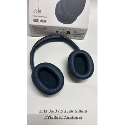 8928 - SONY WHCH720NB NOISE CANCELLING OVEREAR HEADPHONES / POWERS UP / MINIMAL SIGNS OF USE / CONNECTS TO ... 