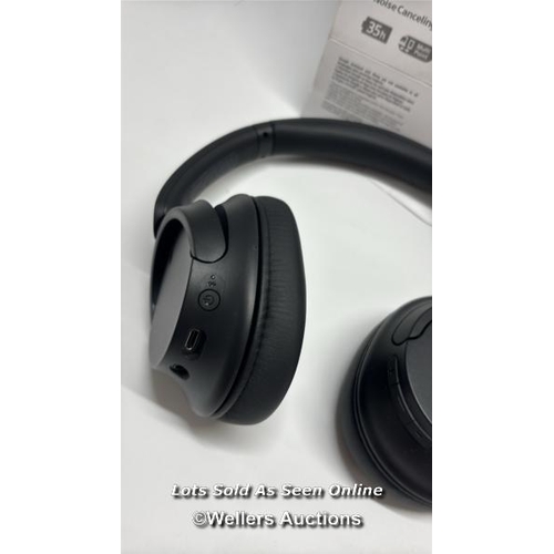 8929 - SONY WHCH720NB NOISE CANCELLING OVEREAR HEADPHONES / POWERS UP / MINIMAL SIGNS OF USE / CONNECTS TO ... 